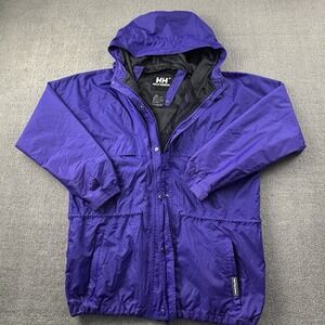 Helly Hansen Jacket Womans Large Purple Full Zip Long Sleeve Packable Casual Men